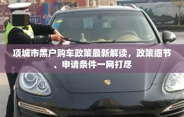 项城市黑户购车政策最新解读,政策细节、申请条件一网打尽
